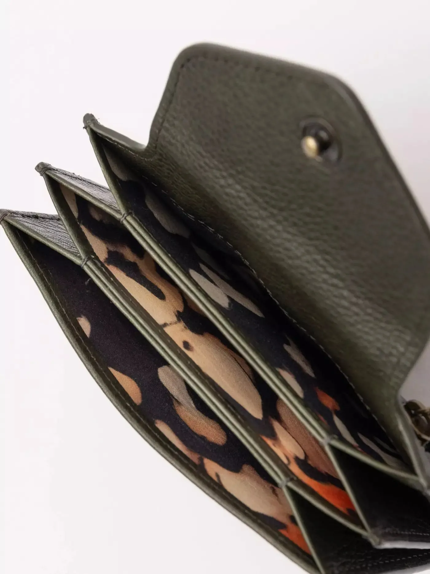 LANIUS x O MY BAG Harmonica wallet 14158 dark olive 688 women