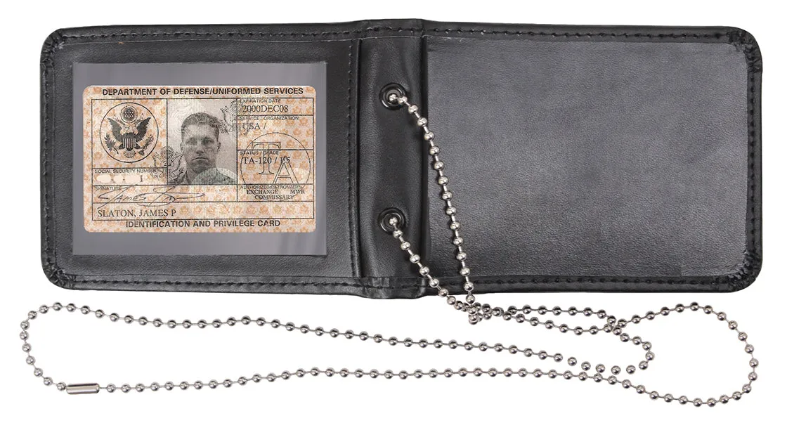 Leather Neck Identification Holder