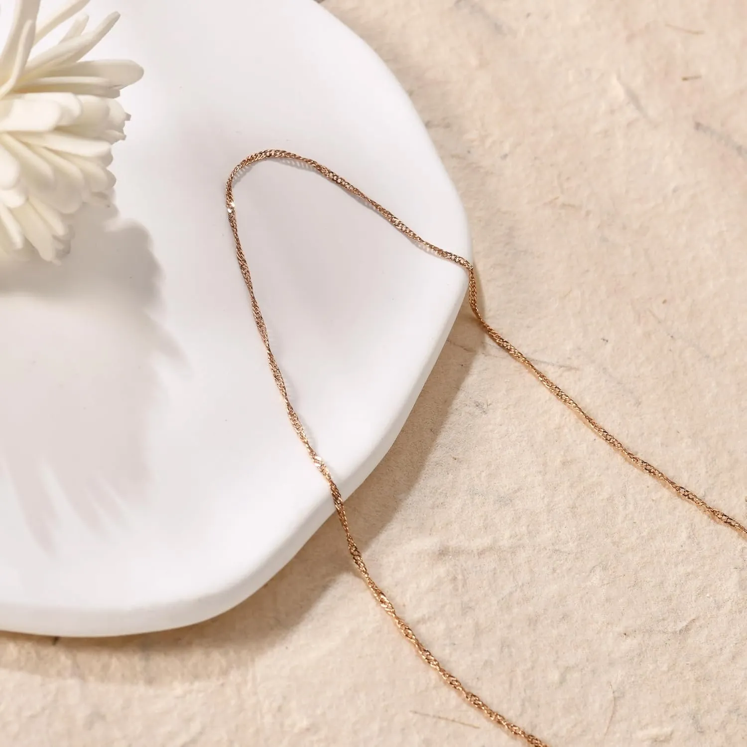 LUCA SMITH Gold Dainty Choker Necklace for Women, 14k Gold Plated Diamond Satellite Bead Choker Thin Trendy Layering Discs Paperclip Necklaces Minimalist Simple Toggle Cuban Chain Jewelry Gift