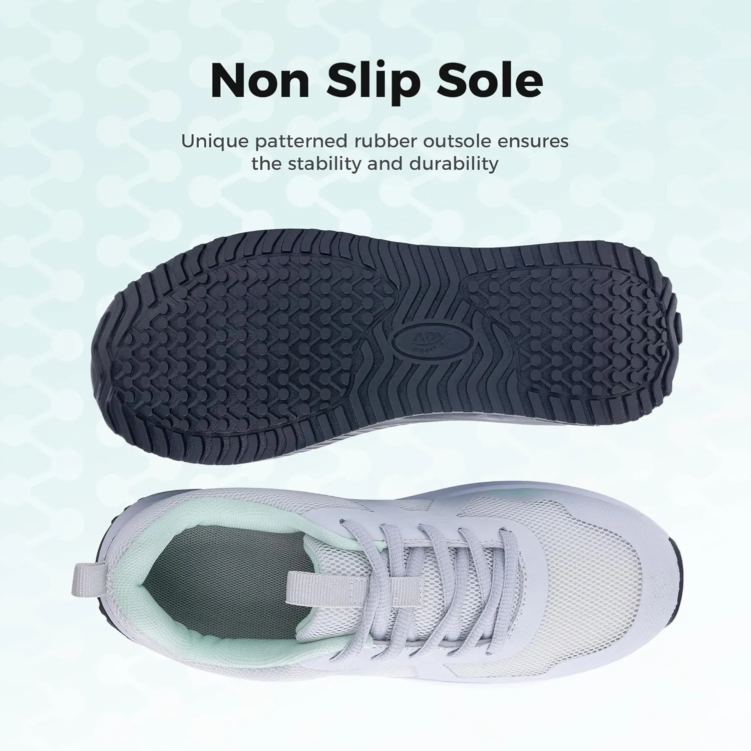 MAFEKE Womens Walking Shoes with Arch Support, Air Tennis Orthotic Fashion Sneakers for Plantar Fasciitis Pain Relief Size 5.5-11