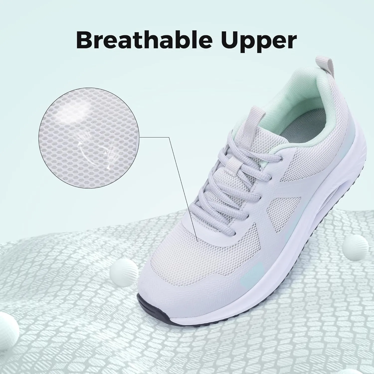 MAFEKE Womens Walking Shoes with Arch Support, Air Tennis Orthotic Fashion Sneakers for Plantar Fasciitis Pain Relief Size 5.5-11