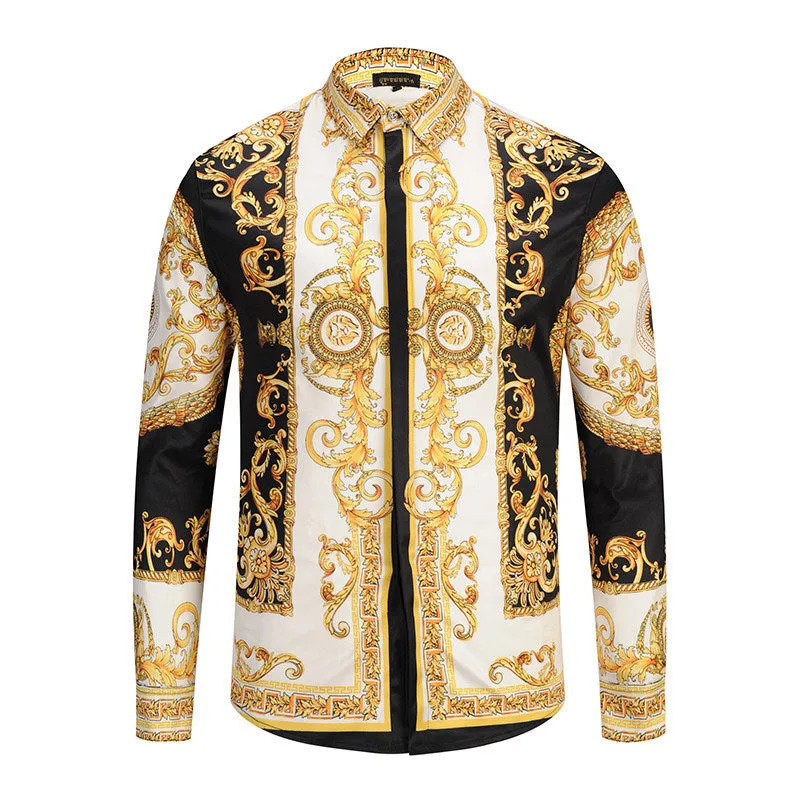 Men's Fashion Elegant Antique Style Shirt