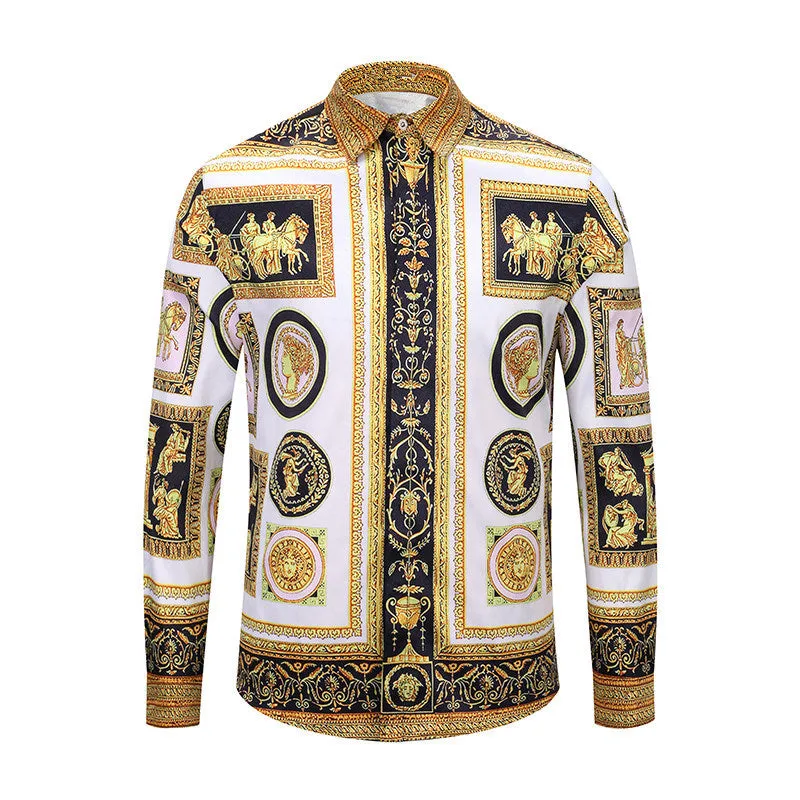 Men's Fashion Elegant Antique Style Shirt