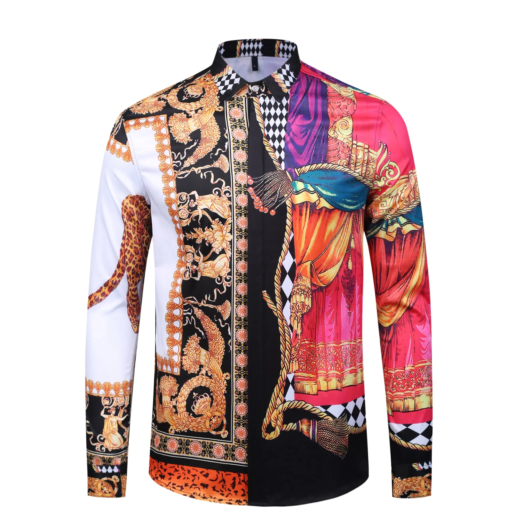 Men's Fashion Elegant Antique Style Shirt