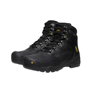 Men's Louisville 6-inch Waterproof (Steel Toe) Boot - Black (D Width)