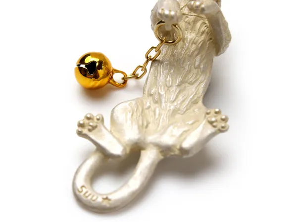 Netsuke, Japanese Kimono Accessary for Obi - Calico Cat ,SUU Brand