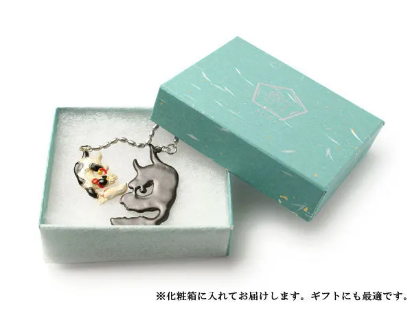 Netsuke, Japanese Kimono Accessary for Obi - Cat & Hannya ,Suu Brand