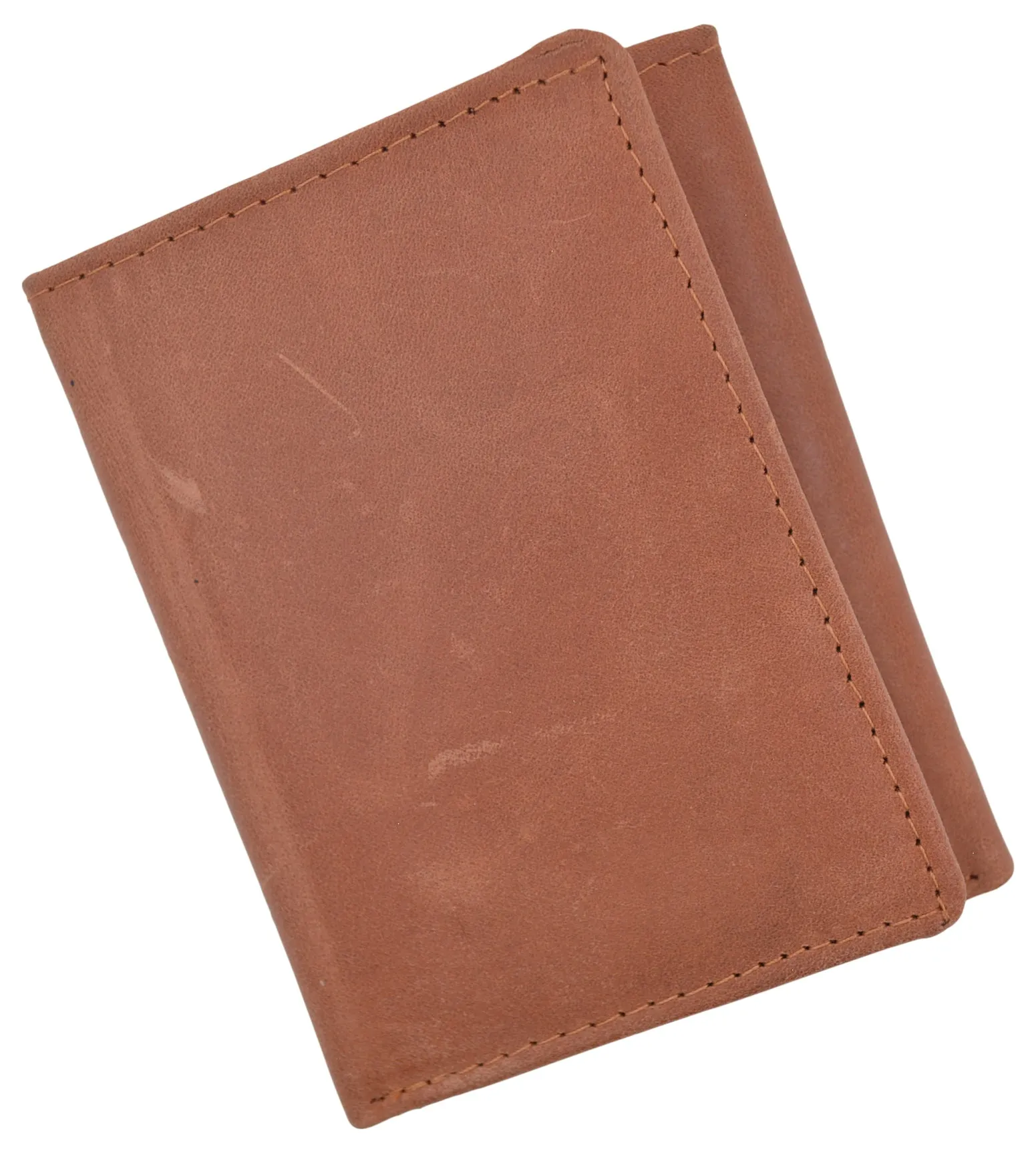 New RFID Blocking Mens Vintage Soft Genuine Leather Classic Trifold Wallet  RFID1107HTC