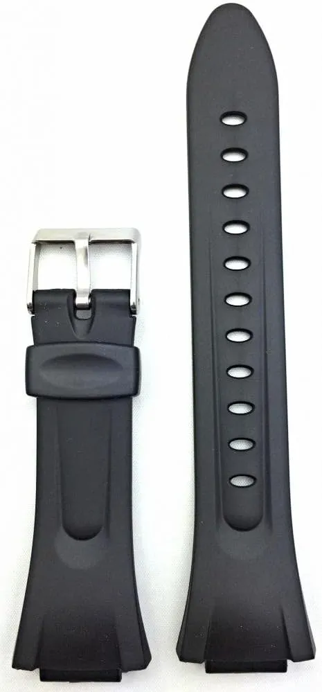 NewLife 15mm Black Rubber PVC Material Watchband | Comfortable and Durable Watchstrap Replacement Wrist Strap that brings to Any Watch for Men and Women