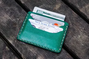 No.40 Handmade Leather Slim Card Wallet - Green
