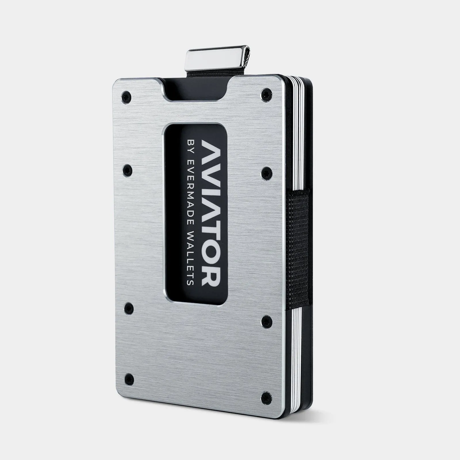 NOT FLAW[LESS] Brushed Silver Aluminum Slim Wallet