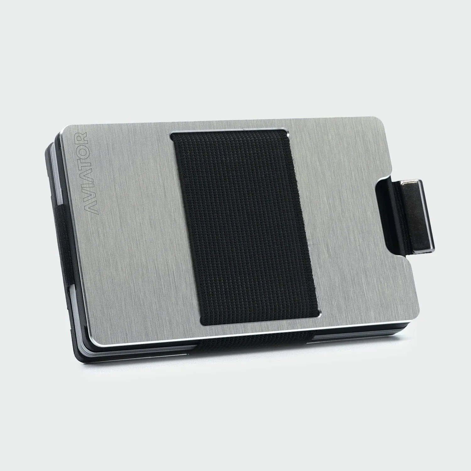 NOT FLAW[LESS] Brushed Silver Aluminum Slim Wallet