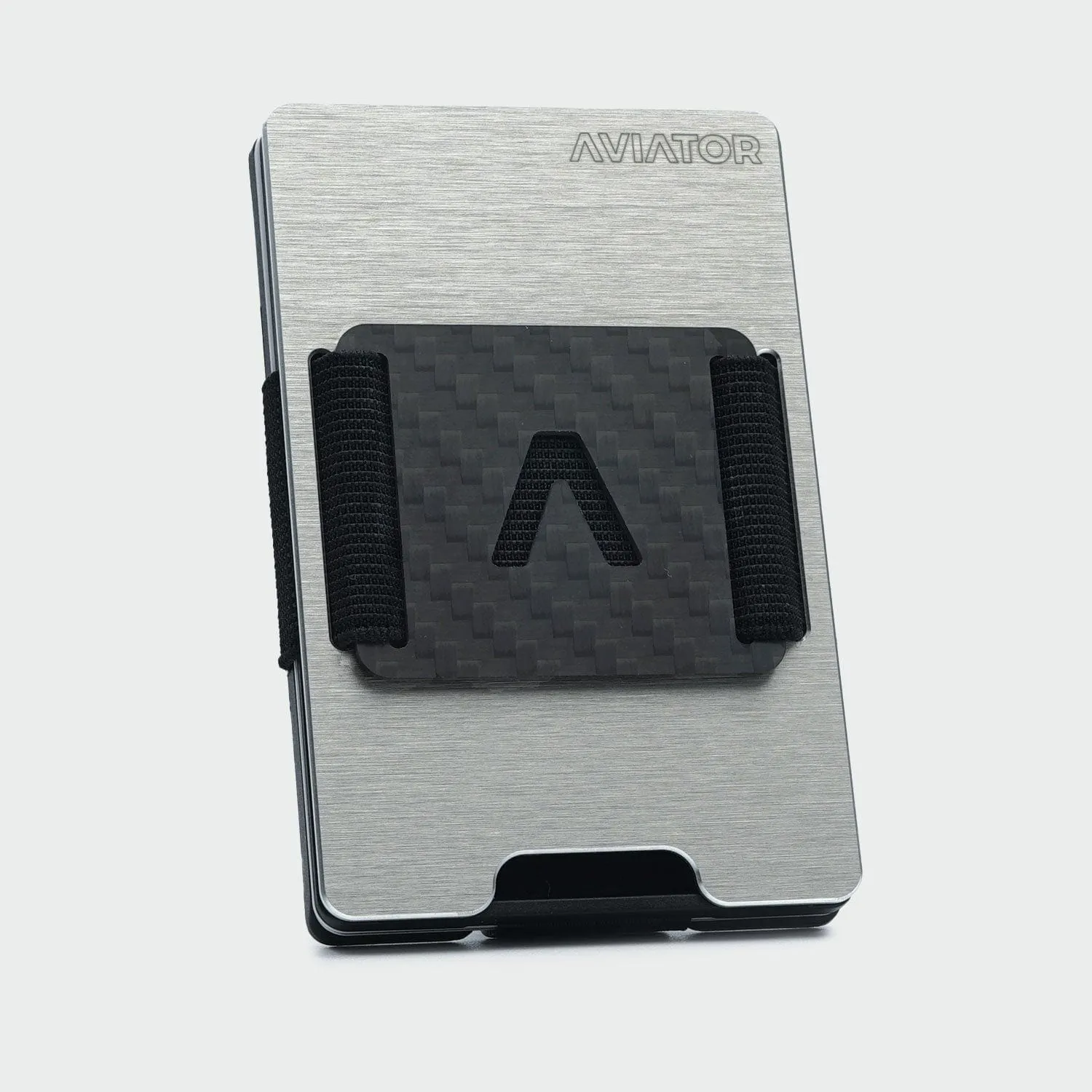 NOT FLAW[LESS] Brushed Silver Aluminum Slim Wallet