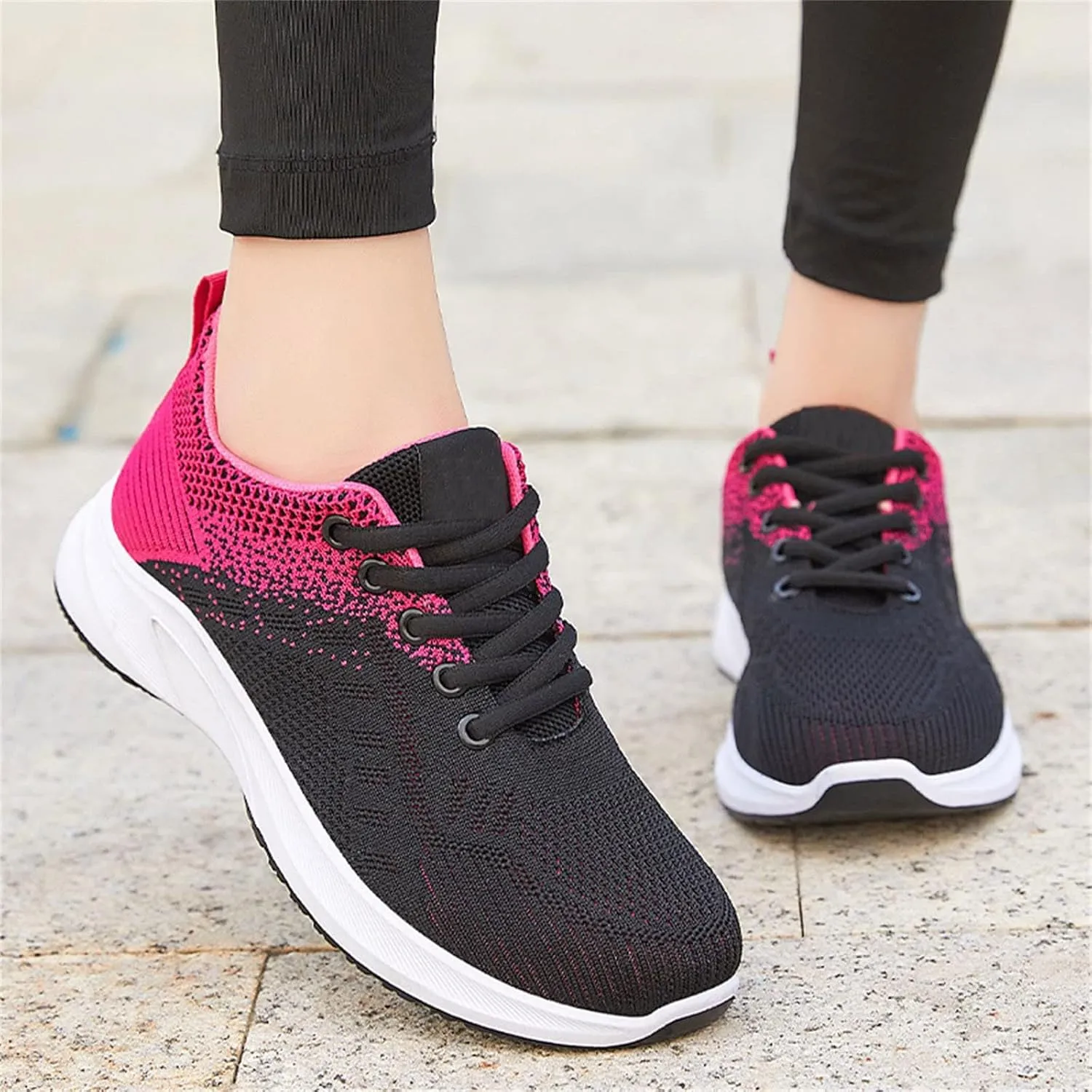 Orthopedic Shoes for Women Comfortable Arch Support Sports Shoes Lightweight Breathable Non-Slip Walking Shoe Casual Slip On Running Sneakers for Tennis Gym Running Workout Yoga