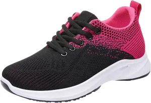 Orthopedic Shoes for Women Comfortable Arch Support Sports Shoes Lightweight Breathable Non-Slip Walking Shoe Casual Slip On Running Sneakers for Tennis Gym Running Workout Yoga