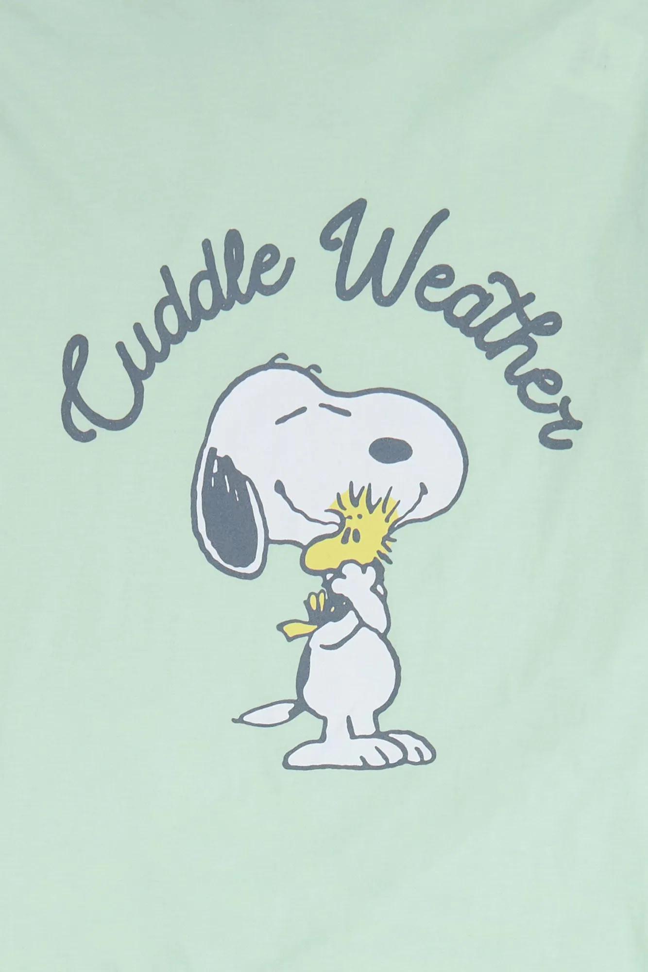 Peanuts Snoopy Cuddle Weather Graphic Boyfriend Tee