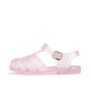 Pink Glitter Jelly Sandals
