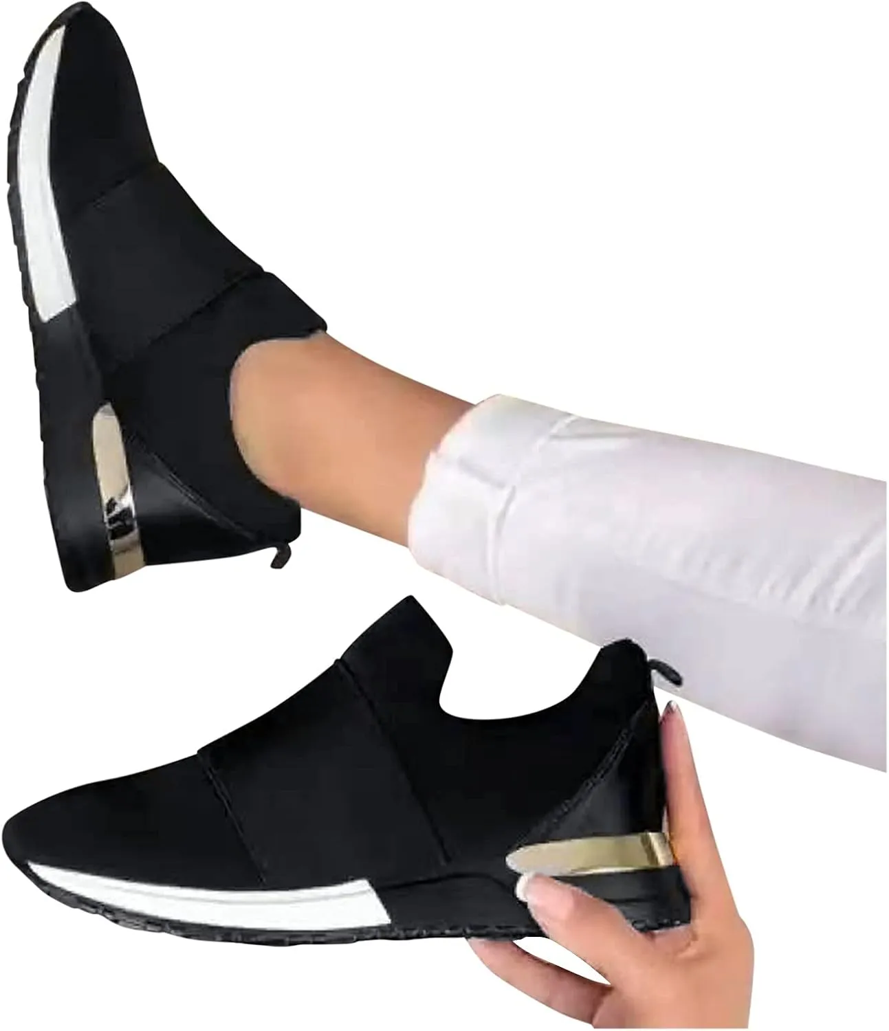 Plantar Fasciitis Shoes Women Flats Zapato Tenis Antiderrapante Para Mujer Workout Shoes for Women Gym Black Fashion Platform Sneakers for Women 2023 Women's Size 8 Non Slip Work Shoes