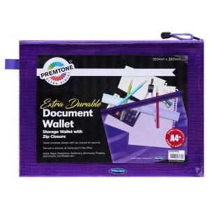 Premier Premtone A4  Extra Durable Mesh Wallet - Ultraviolet