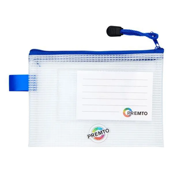 Premto - A6 Extra Durable Expanding Mesh Wallet - Clear Pearl