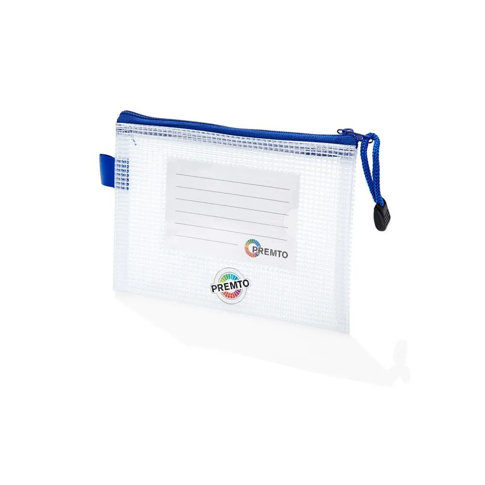 Premto - A6 Extra Durable Expanding Mesh Wallet - Clear Pearl