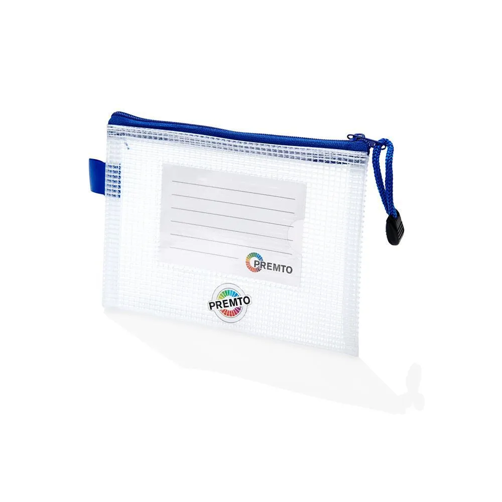 Premto - A6 Extra Durable Expanding Mesh Wallet - Clear Pearl