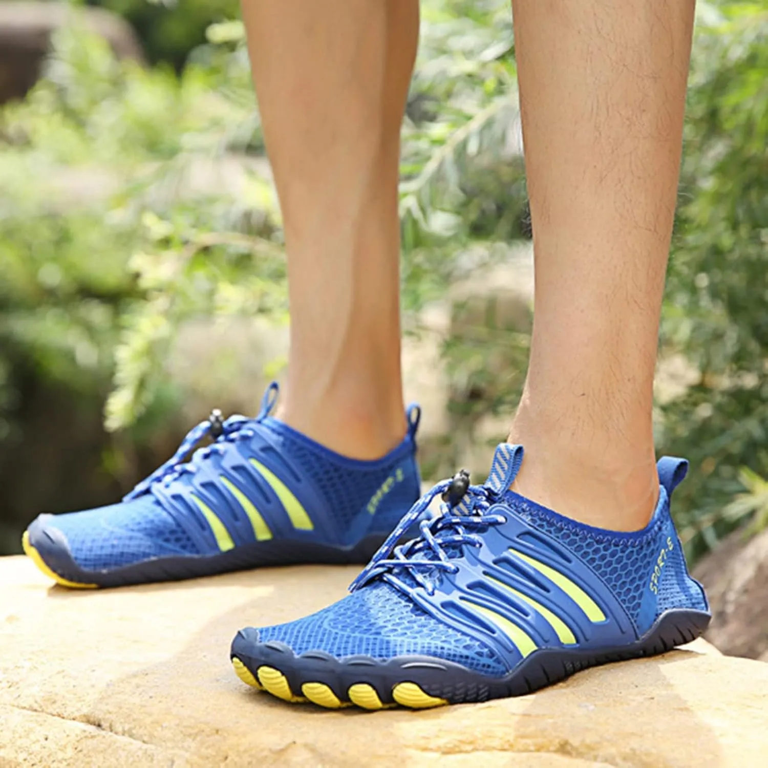 Quick-Dry Water Shoes Men,Outdoor Pool Surf Barefoot Shoes,Lightweight Breathable Aqua Beach Swim Shoes for Women,Unisex Adult,with Draining Hole,for Fitness/Exercise/Yoga
