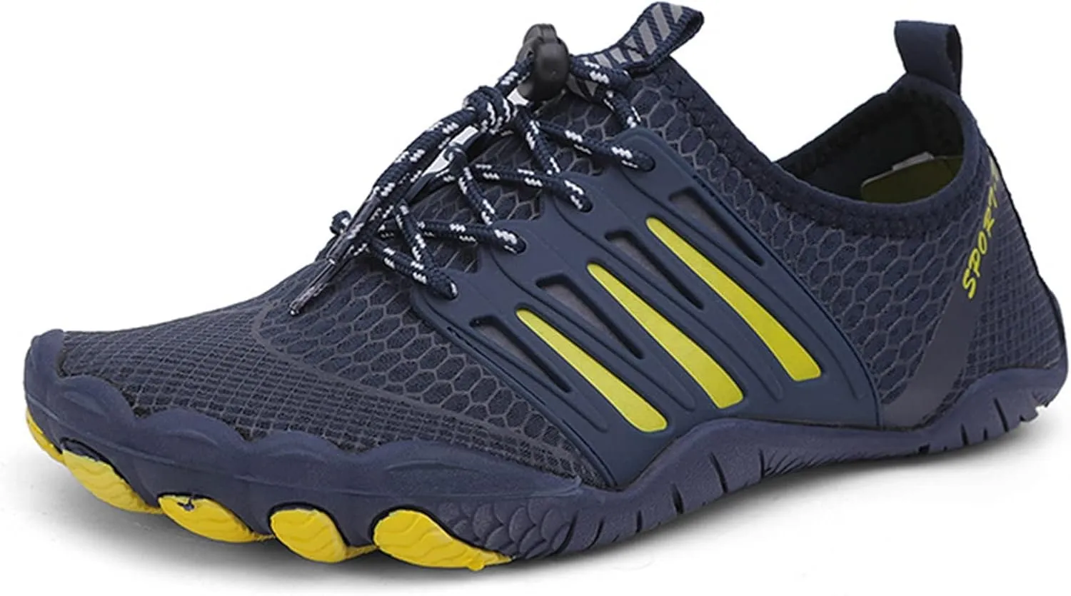 Quick-Dry Water Shoes Men,Outdoor Pool Surf Barefoot Shoes,Lightweight Breathable Aqua Beach Swim Shoes for Women,Unisex Adult,with Draining Hole,for Fitness/Exercise/Yoga