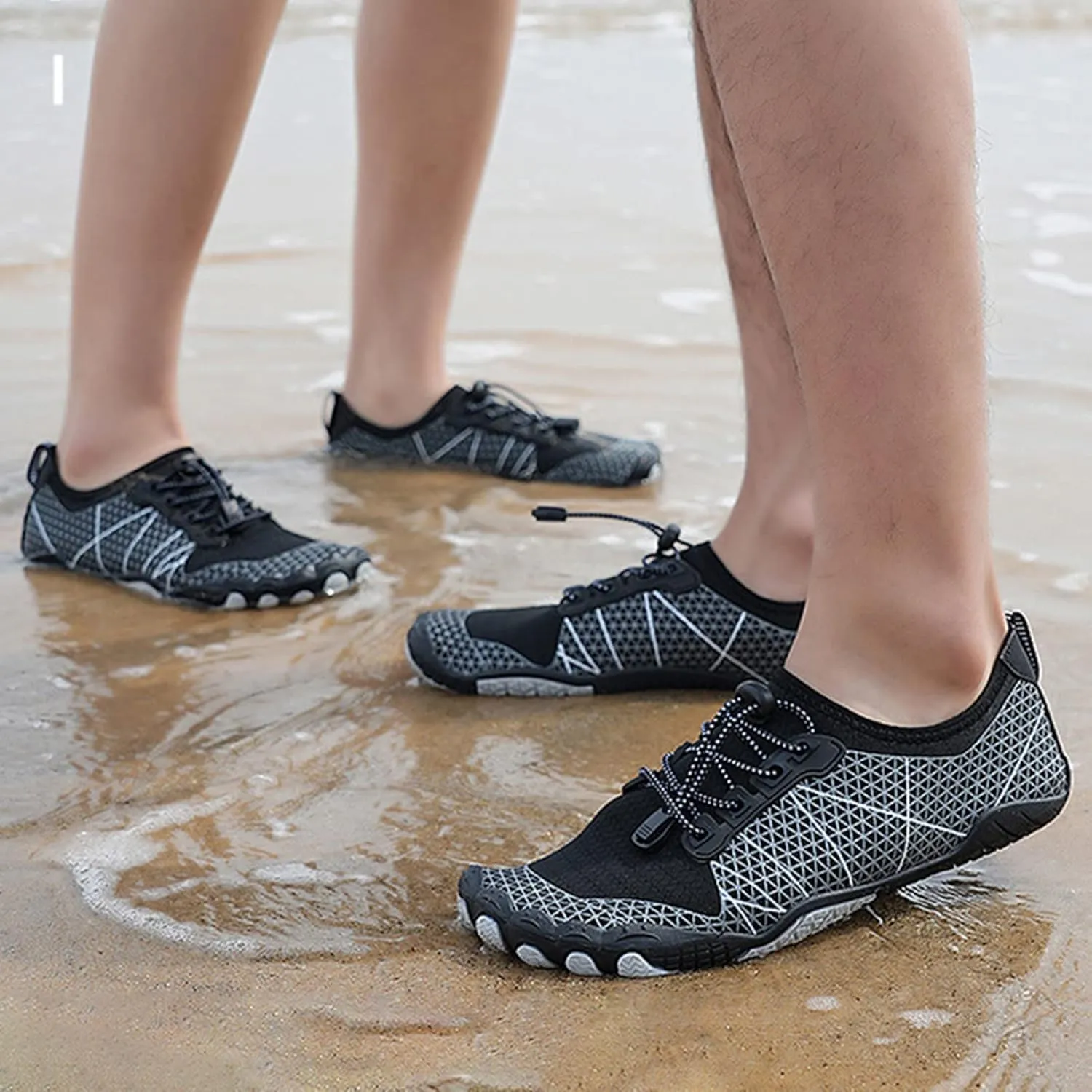 River Shoes,Quick-Dry Aqua Surf Water Shoes for Women,Summer Outdoor Lightweight Beach Barefoot Shoes,Non-Slip Swim Shoes for Men,with Draining Hole,for Diving/Fitness/Yoga