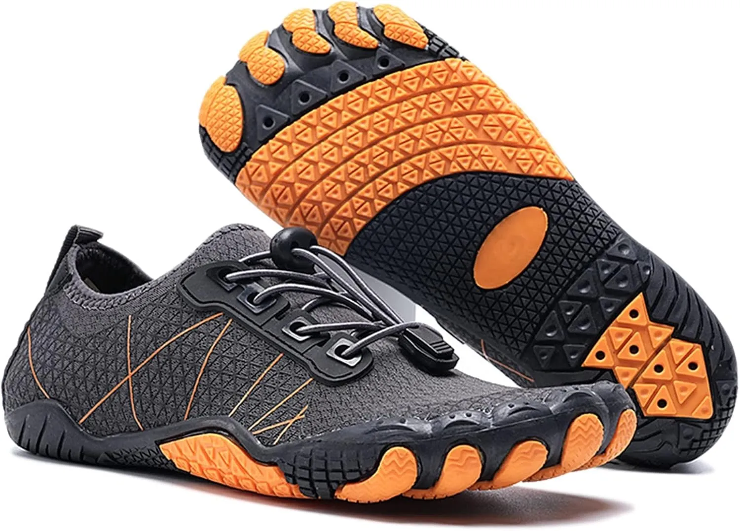 River Shoes,Quick-Dry Aqua Surf Water Shoes for Women,Summer Outdoor Lightweight Beach Barefoot Shoes,Non-Slip Swim Shoes for Men,with Draining Hole,for Diving/Fitness/Yoga