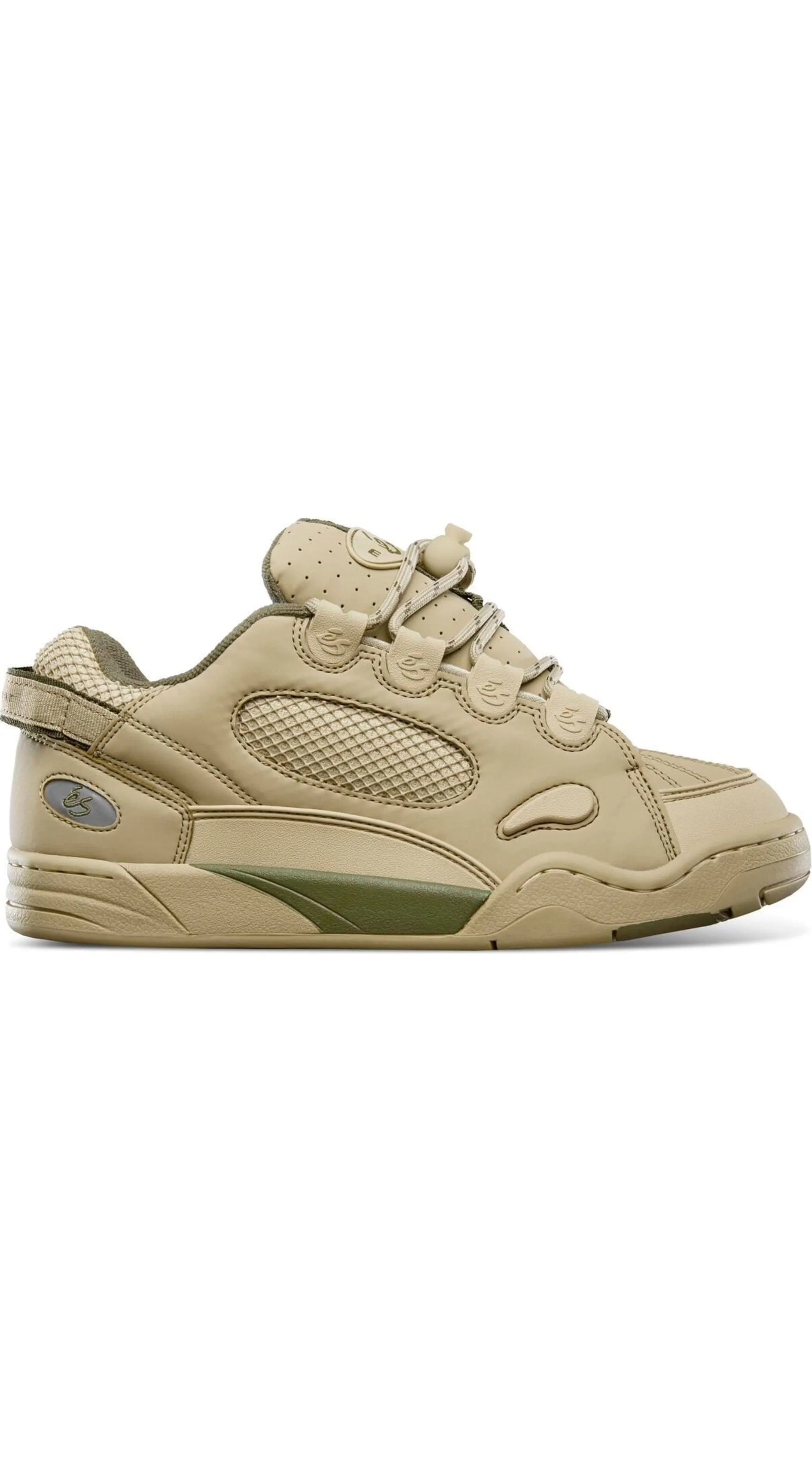 éS The Muska Shoes Tan Green -Zapatillas