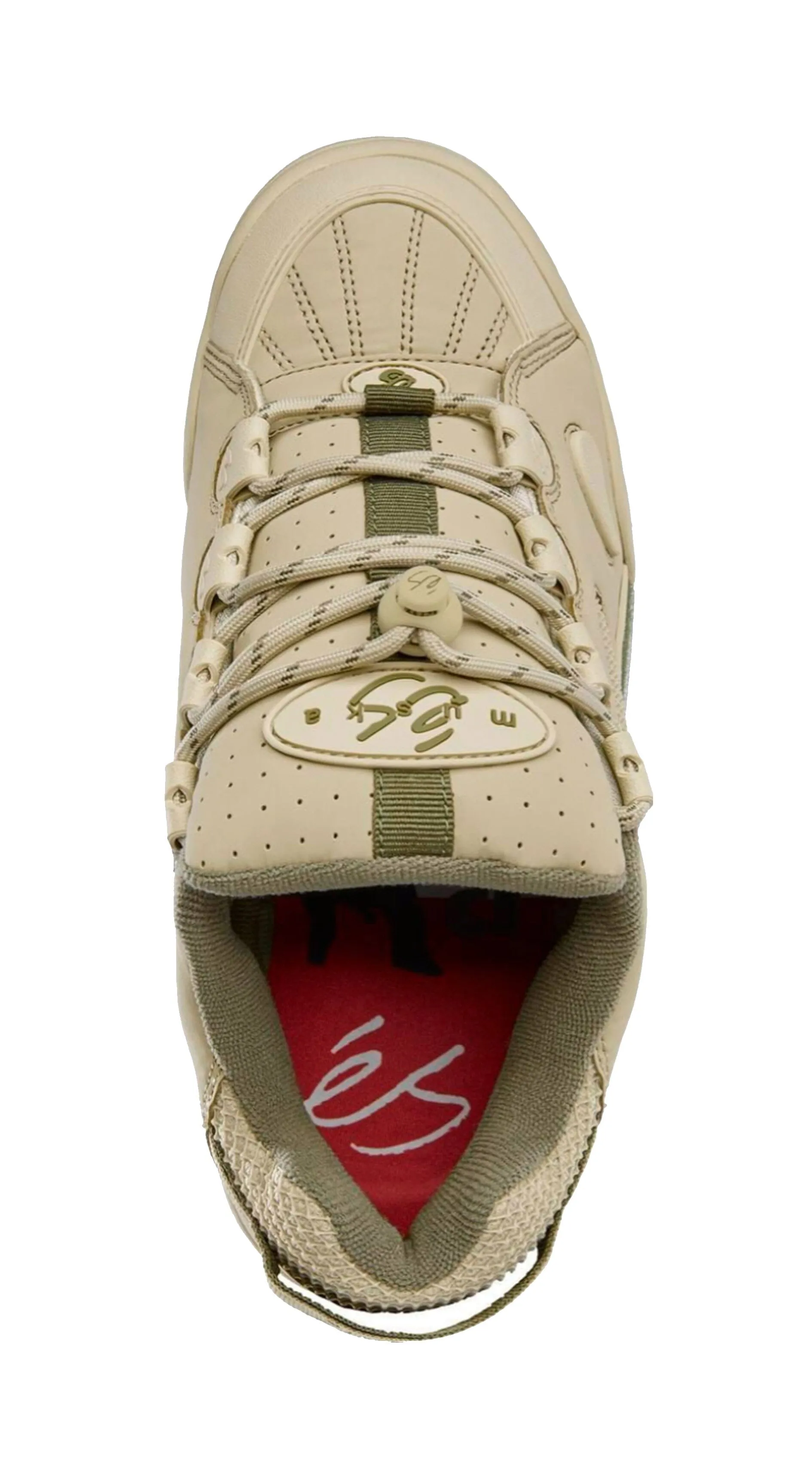 éS The Muska Shoes Tan Green -Zapatillas