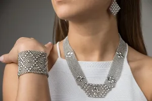 SG Liquid Metal B10-AS Antique Silver Bracelet by Sergio Gutierrez