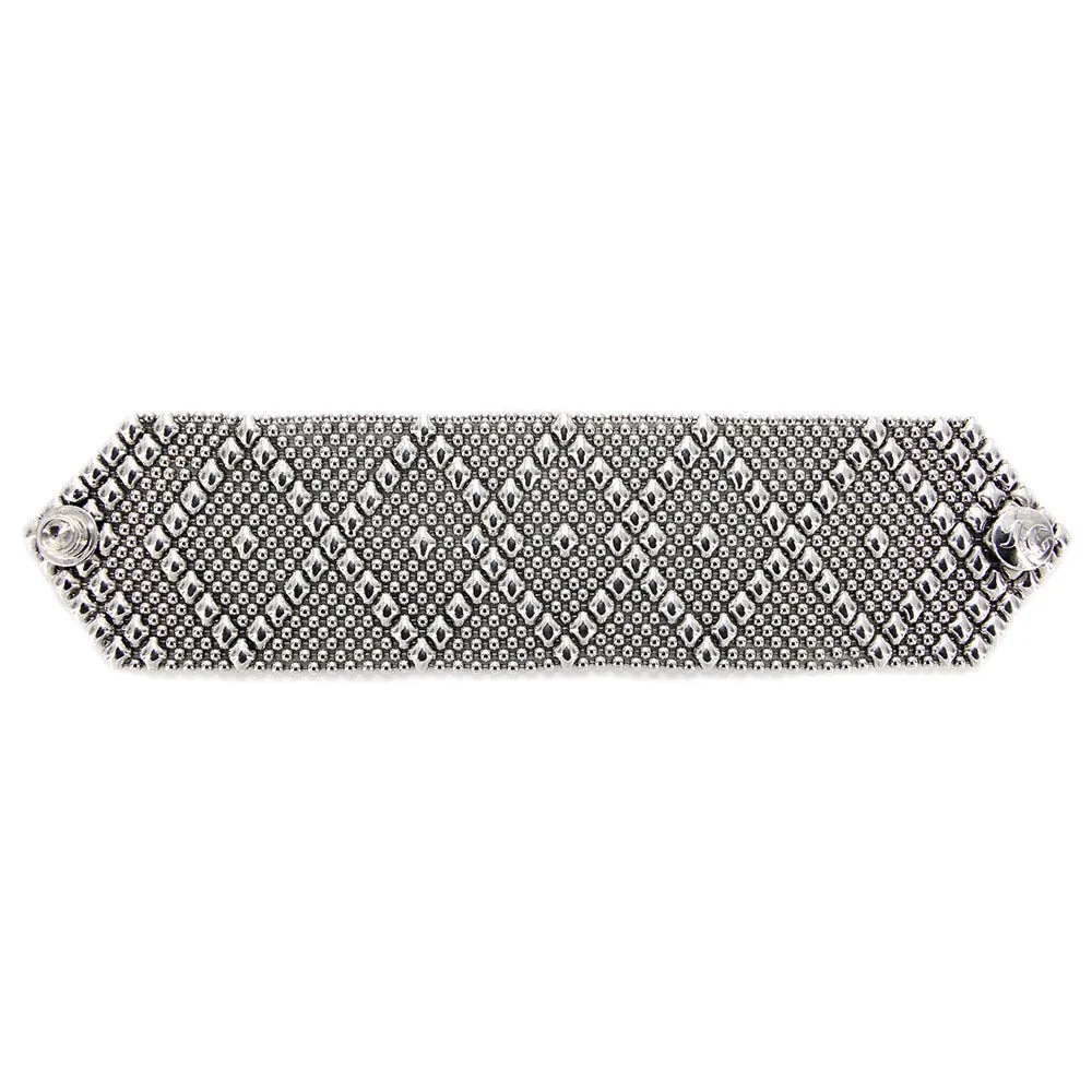 SG Liquid Metal B10-AS Antique Silver Bracelet by Sergio Gutierrez