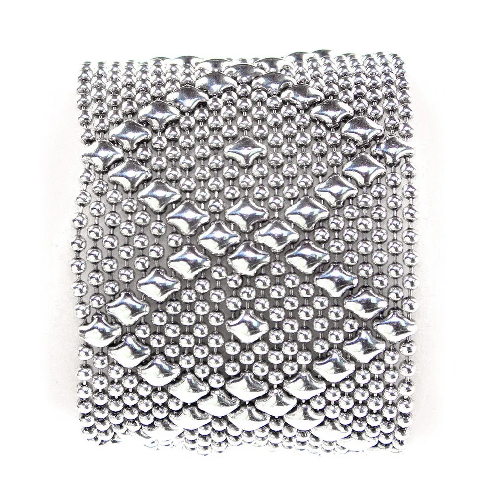 SG Liquid Metal B10-AS Antique Silver Bracelet by Sergio Gutierrez