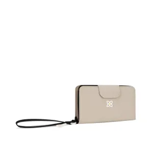 Sherpani Tulum Zip Wristlet Wallet in Con Leche Beige