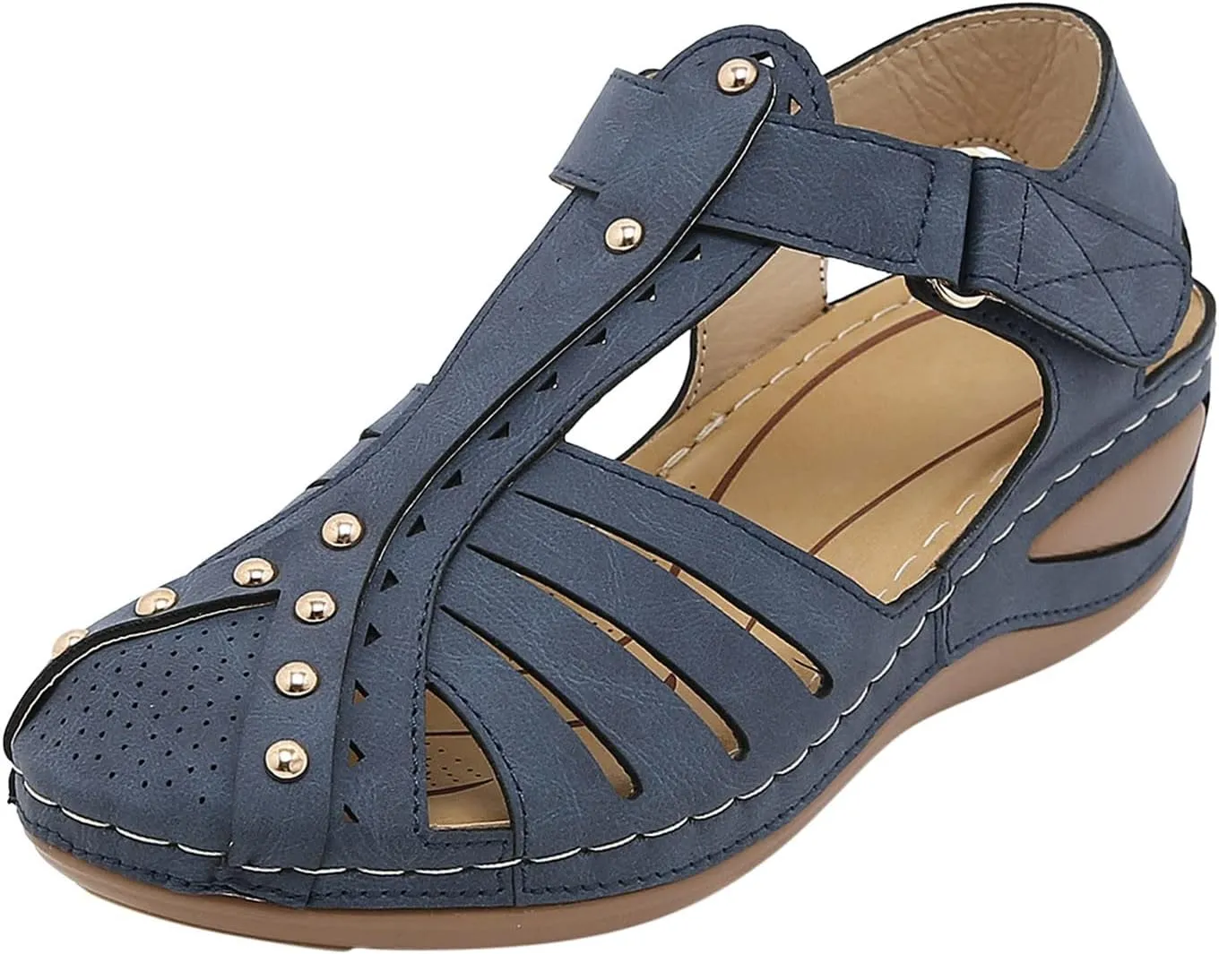 Shoes for Bunions and Wide Feet Sandalias Para Mujer Elegantes Blancas Sandals for Women Dressy Orthopaedic Shoes for Women Arch Support Flip Flops Women 1 Inch Heel Sandals for Women
