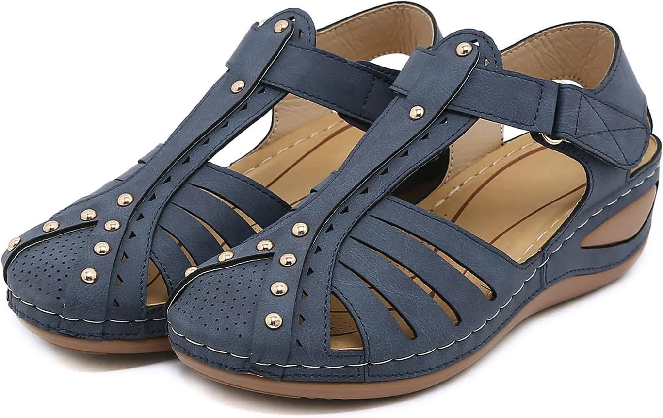 Shoes for Bunions and Wide Feet Sandalias Para Mujer Elegantes Blancas Sandals for Women Dressy Orthopaedic Shoes for Women Arch Support Flip Flops Women 1 Inch Heel Sandals for Women