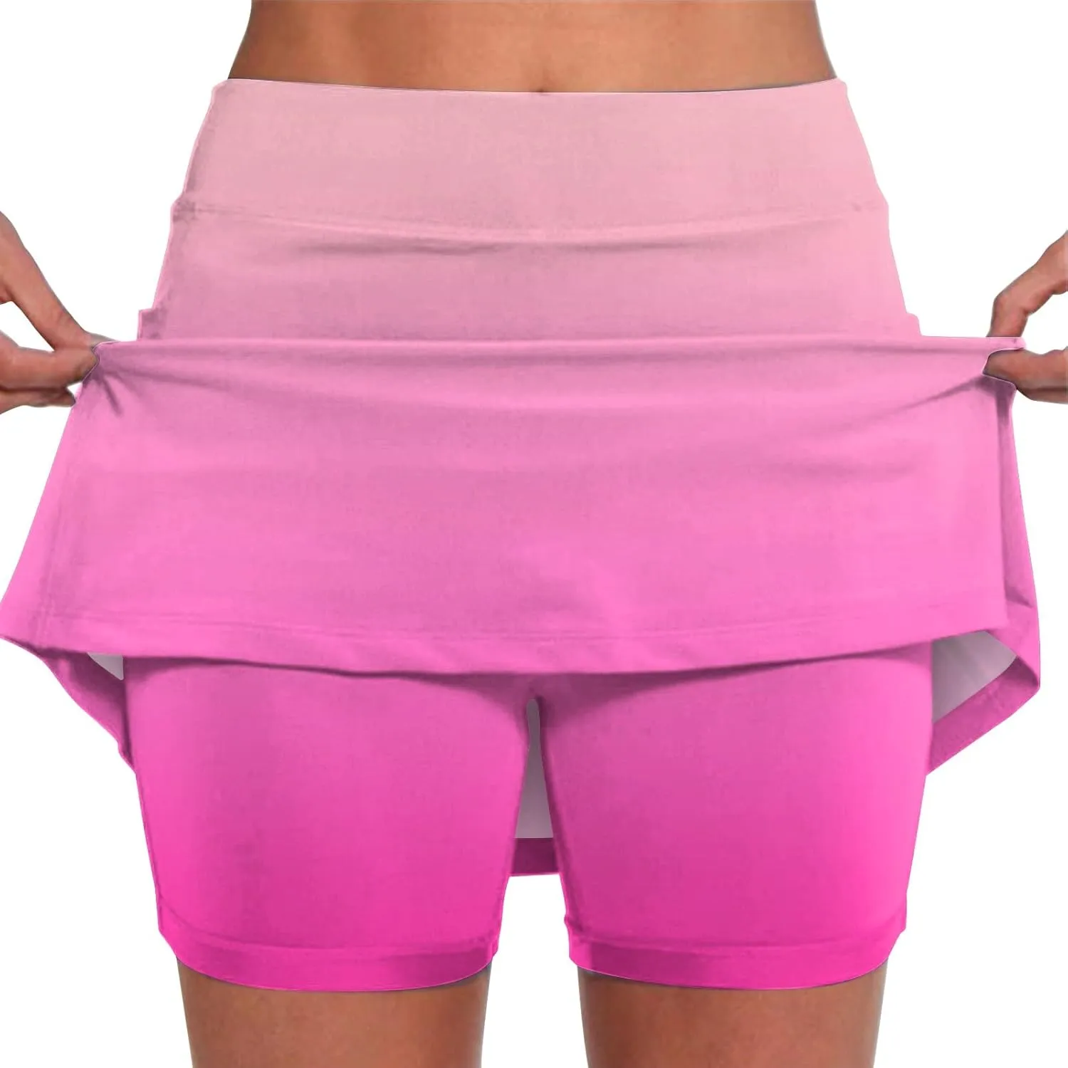 Skorts for Women with Pockets Summer 2025 Tummy Control Tennis Golf Skirt Plus Size Culottes High Waist Athletic