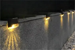 Solar Step Light Waterproof Garden Light Colorful Decorative Atmosphere Wall Light Railing Stair Step Light