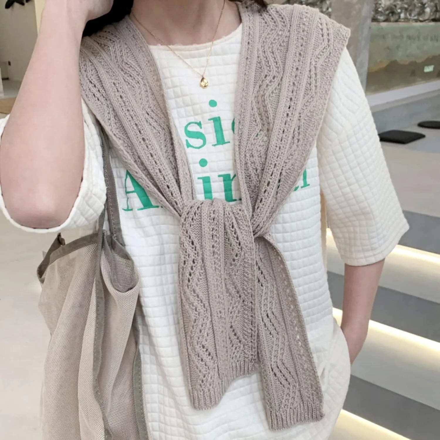 Solid Color Women Knitted Knotted Scarf for Girl Winter Acrylic Fibres Shawls and Wraps Cape Keeping Warm Elegant