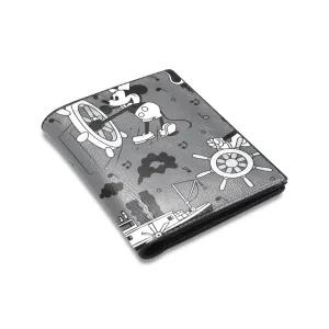 Steamboat Mickey Men's Leather Wallet