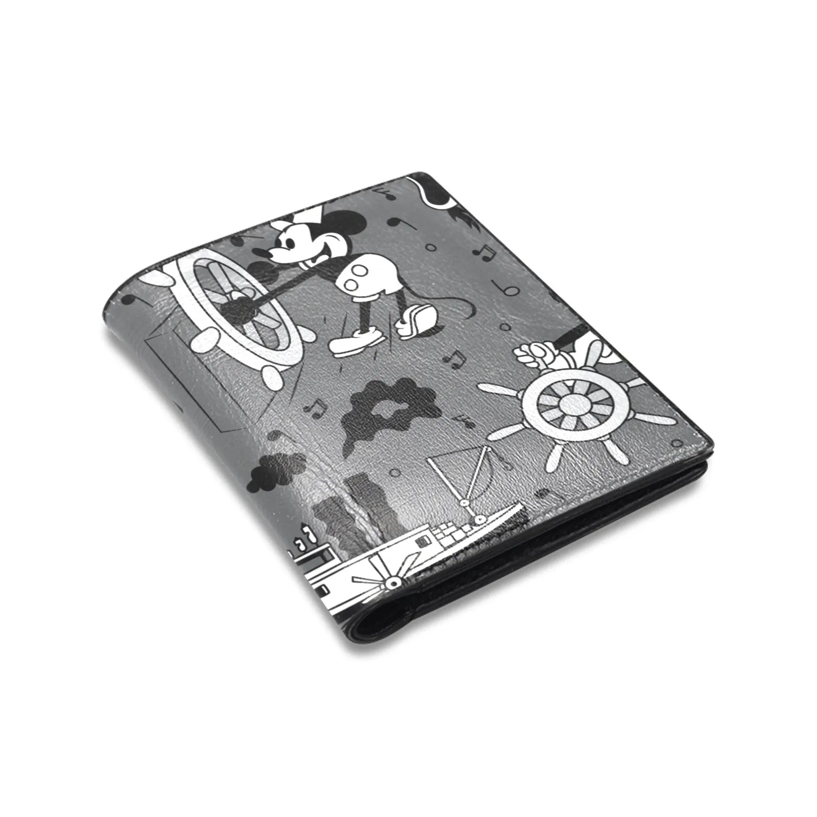 Steamboat Mickey Men's Leather Wallet