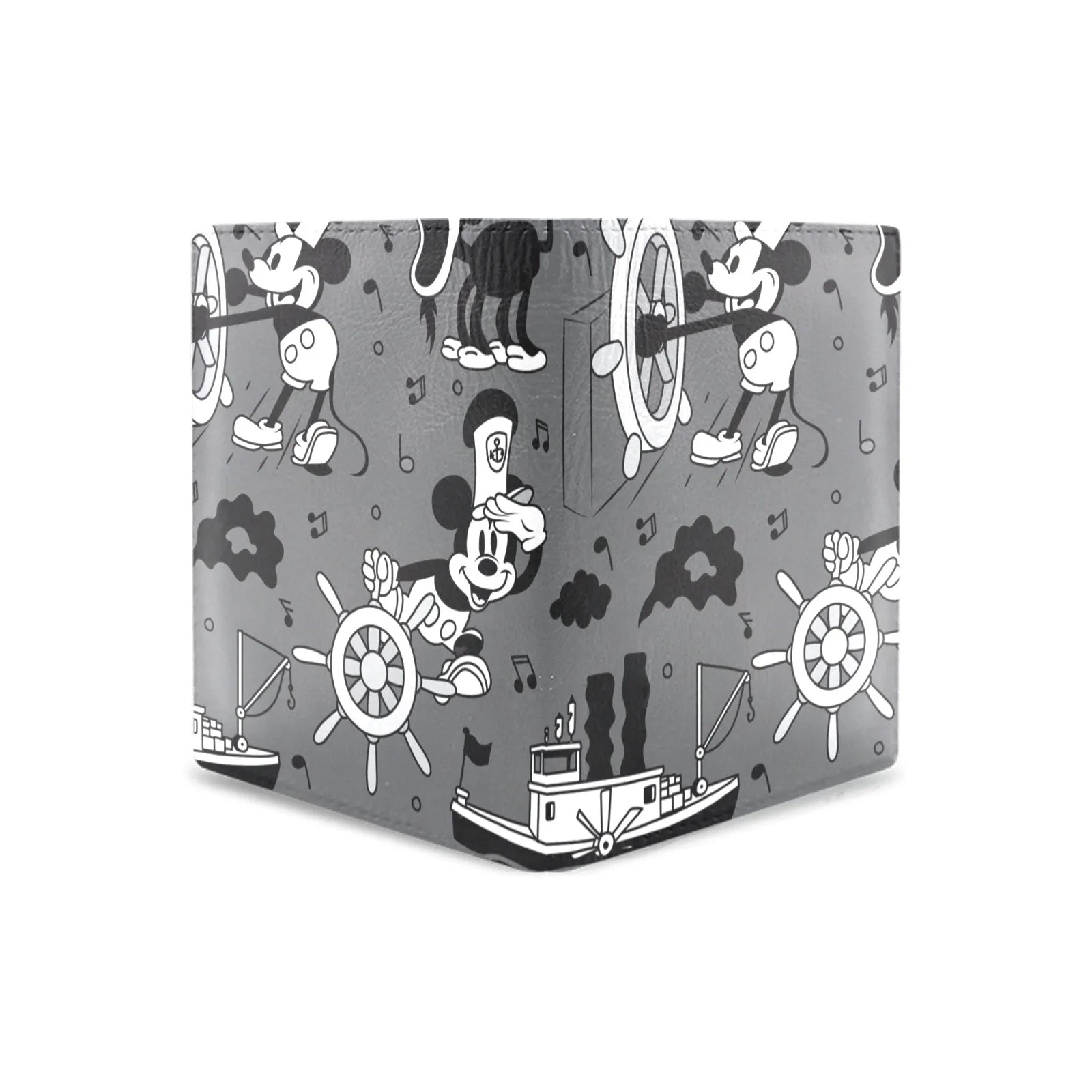 Steamboat Mickey Men's Leather Wallet