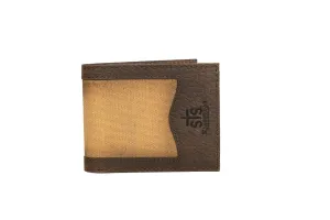 STS Ranchwear Mens Buffalo Creek Tan/Chestnut Buffalo Leather Bifold Wallet