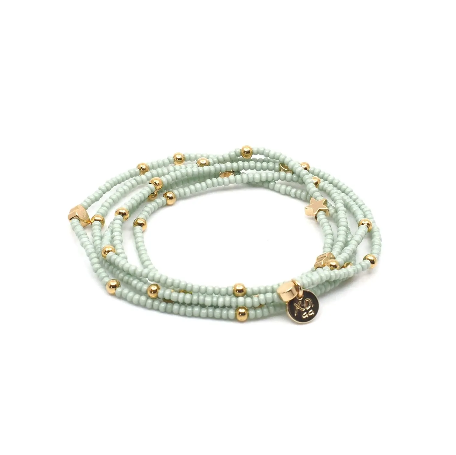 The Wonder Wrap Bracelet, Handmade Beaded Wrap Bracelet, Women's Stackable Bead Bracelet