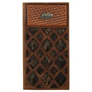 Trenditions Justin Men's Rodeo Brindle Inlay Wallet
