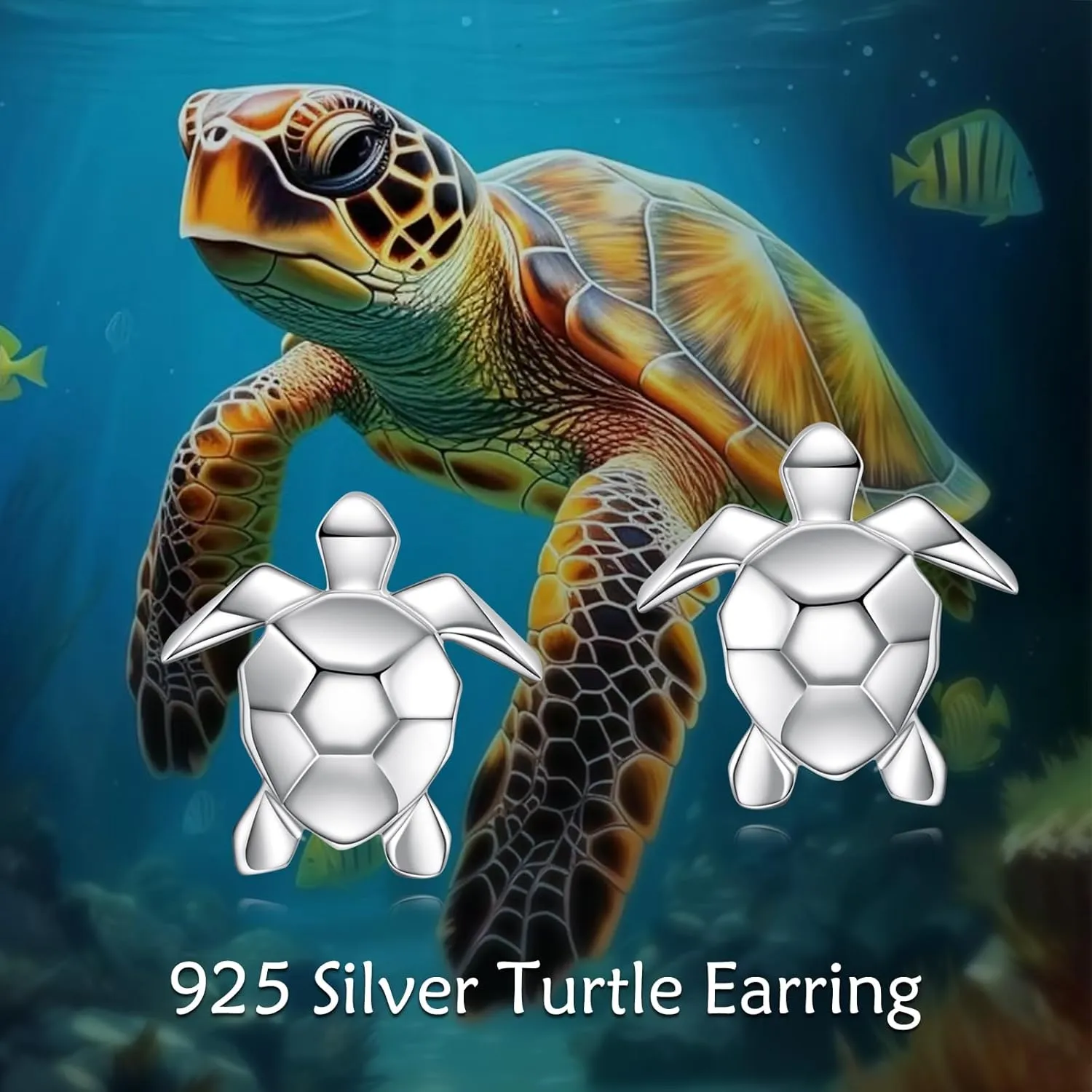 Turtle/Mermaid/Butterfly/Unicorn/Cow/Koala Earrings for Women Sterling Silver Animal Earrings Stud Earrings Animal Jewelry Gifts