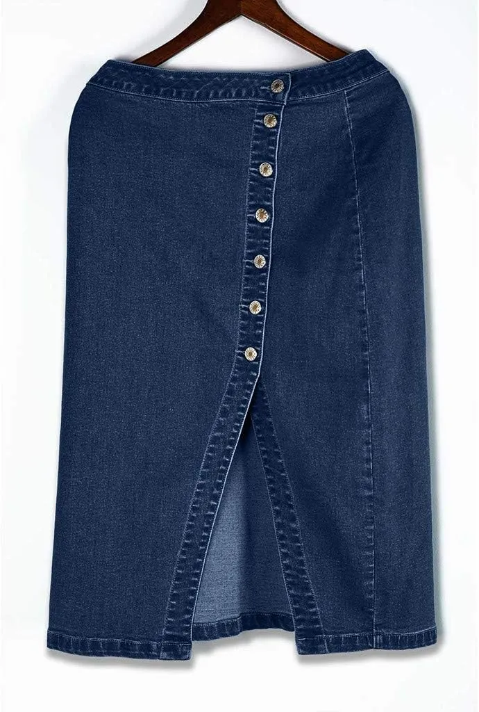 Vintage Skirts Women Fashion Denim Pencil Skirt Plus Size High Waisted Blow Knee Blue Denim Jeans Skirts Knit Animal