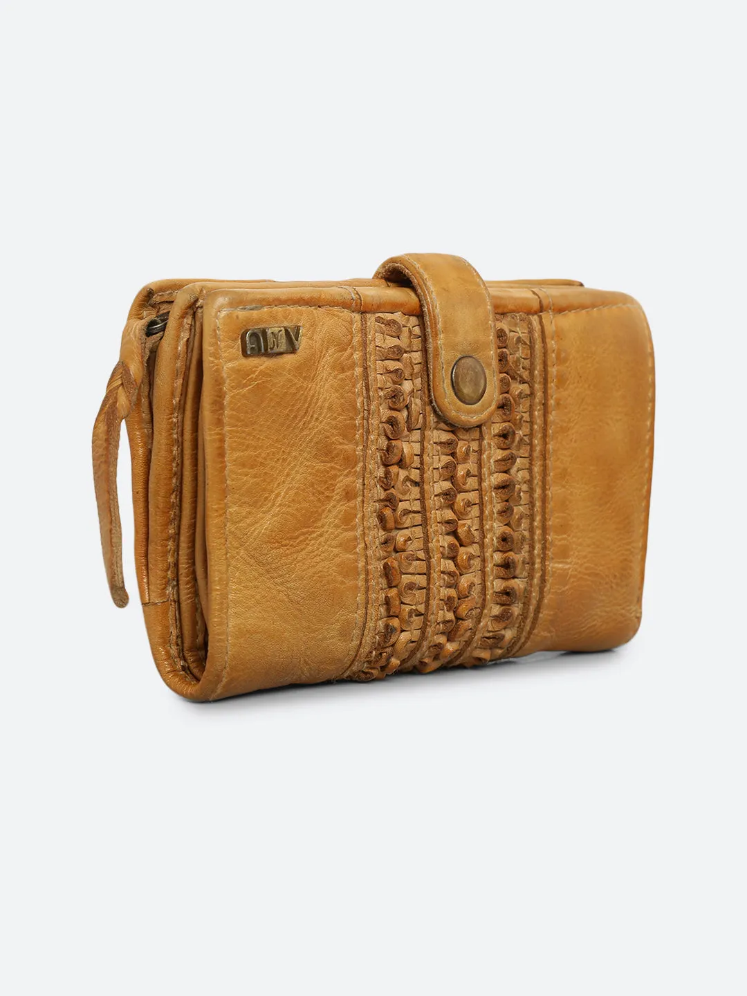 Volga: Black Ripple Effect Small Wallet